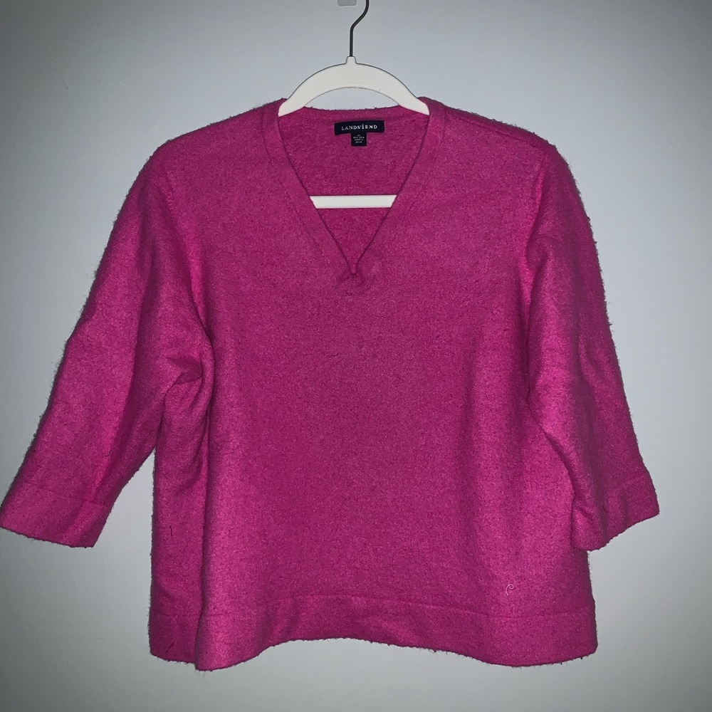Land’s End cashmere sweater.